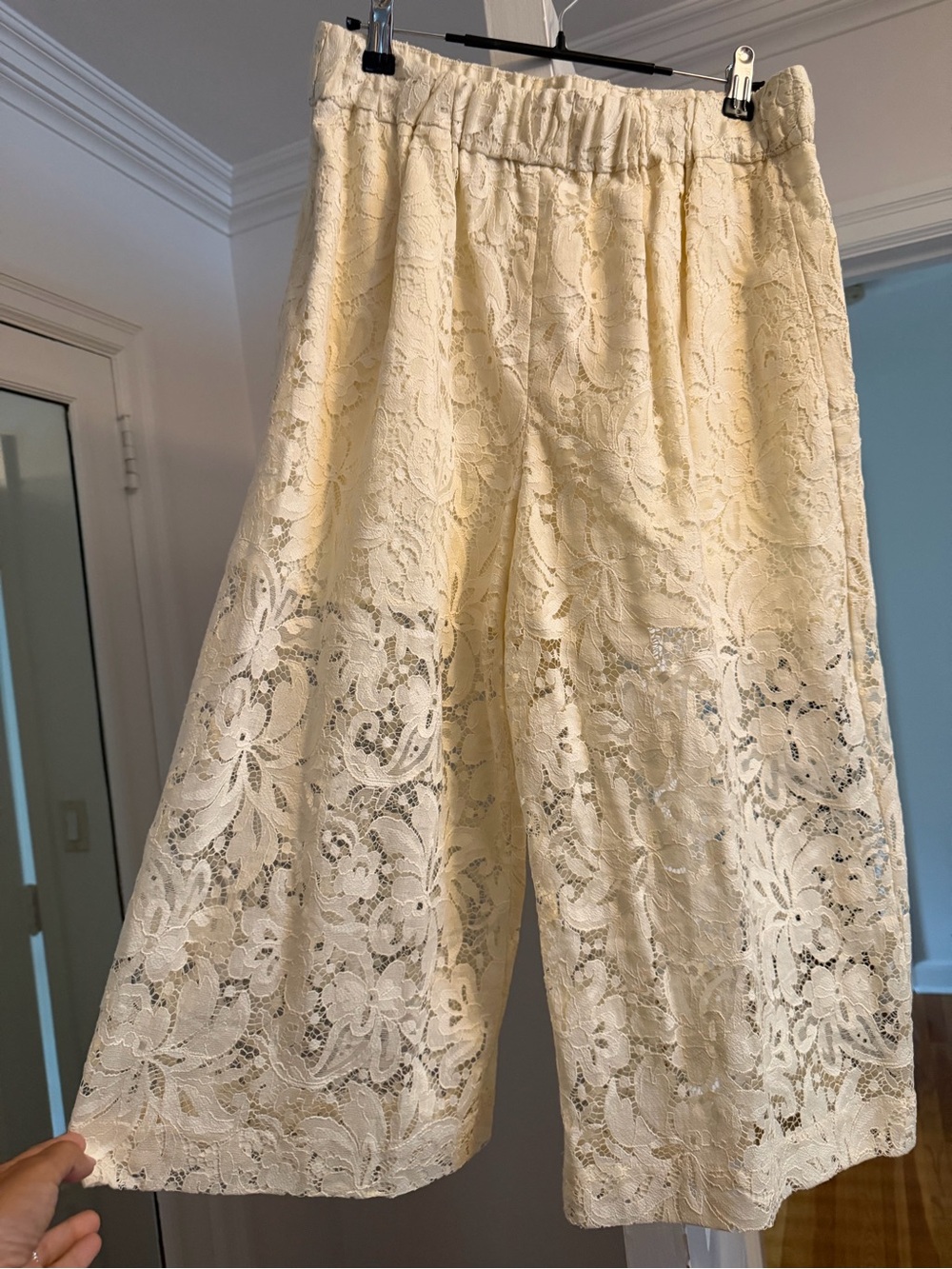 A.L.C Lace Culotte Pants - Cream